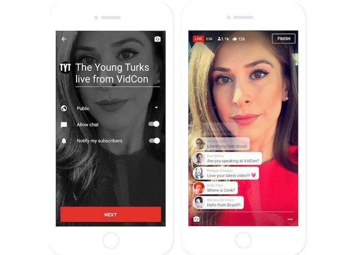 YouTube lanzó opciones de streaming en vivo para iPhone y iPad
